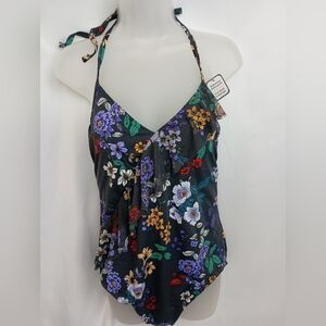 2/$30 NWT Coquette Ruffled Floral Halter Sunmer Swimsuit (#1,389)